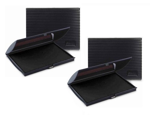 Infusion 5" x 7" Large Stamp Ink Pad for Rubber Stamps, Your Go to Large Stamp Ink Pad for Bright Color, Even Coverage and Durability (Black 2-Pack)