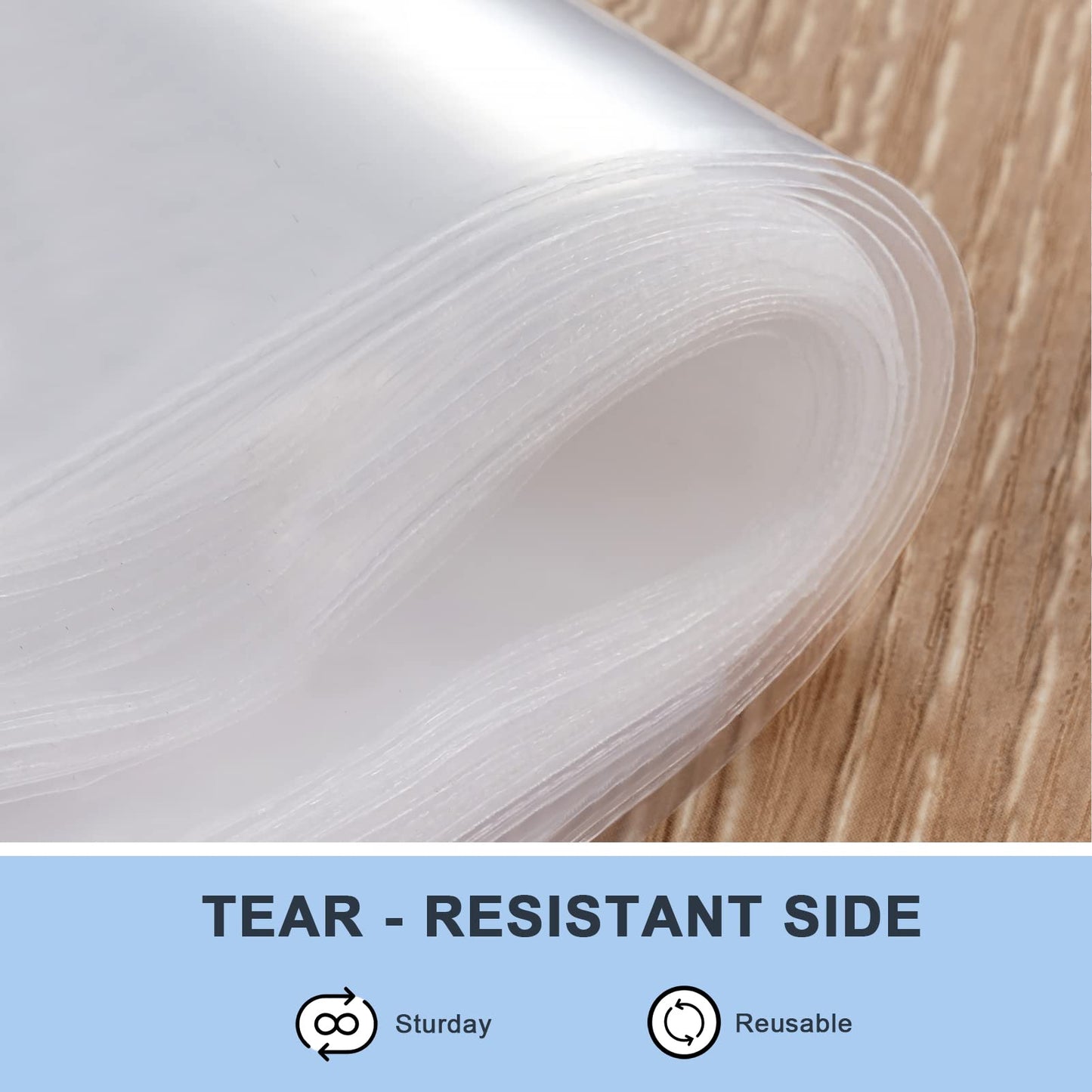 joybest 100 Count 12 x 15 Inch Clear Zip Plastic Poly Bags, Reclosable Zip Plastic Bags with Resealable Lock Seal Zipper