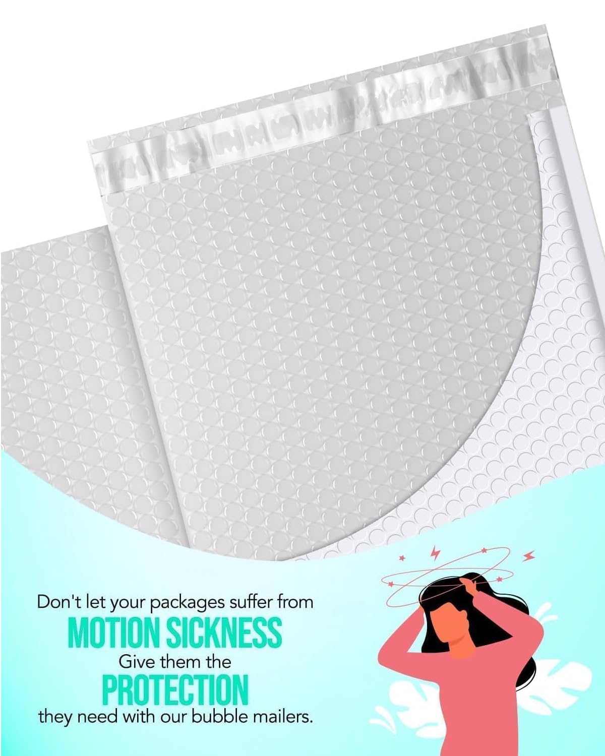 GSSUSA White Bubble Mailers 10.5x16 Padded Envelopes,1 Pallet Pack of 3750 Self-Seal Packaging Bags, Small Business Supplies, Shipping Envelopes, Mailing Bags, Packaging for Small Business