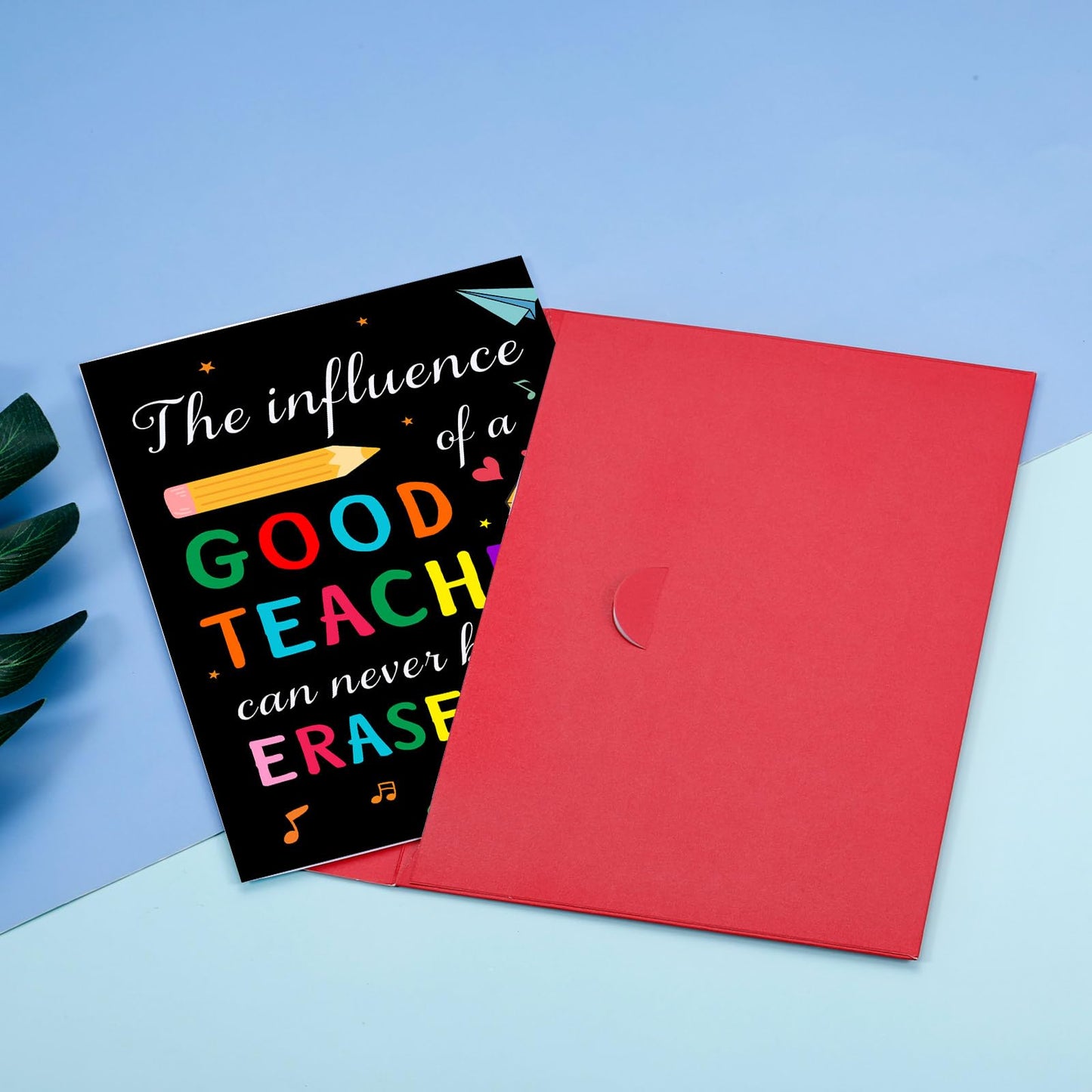 Thank You Teacher Card, Teachers Day Appreciation Cards for Teacher Appreciation High School College Preschool Teachers Gifts Teacher's Day End of Year Back to School First Day of School Cards Bulk