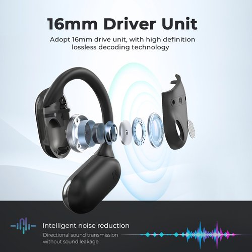 ERAZER XP2 AI Language Translation Earbuds, 4-in-1 Real Time Language Translator Earbuds 135 Languages Open Wireless Bluetooth Translator Earbuds, Translation Device for Travel Erabuds