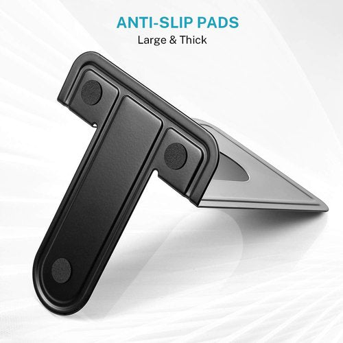 MaxGear Premium Matte Painted Book Ends, Heavy Duty and Sturdy Bookends for Shelves, Office Non-Skid Metal Book End Stopper for Books/CDs/DVDs, 6 x 4.6 x 6 in, Black, 2 Pairs/4 Pieces, Large