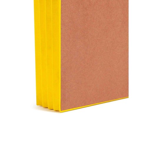Smead End Tab Pocket, Reinforced Straight-Cut Tab, 3-1/2" Expansion, Extra Wide Legal Size, Redrope with Yellow Gusset, 10 per Box (74688)