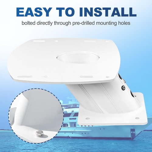 APT-F-150-01 Aluminum Radar Mount 6" Forward Leaning Compatible with Garmin Raymarine Simrad Radomes