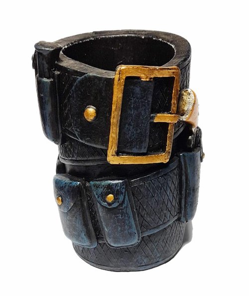 Eosphorus Police Officer Belt Pen and Pencil Holder - Police Decor Memorabilia Polyresin Desk Organizer