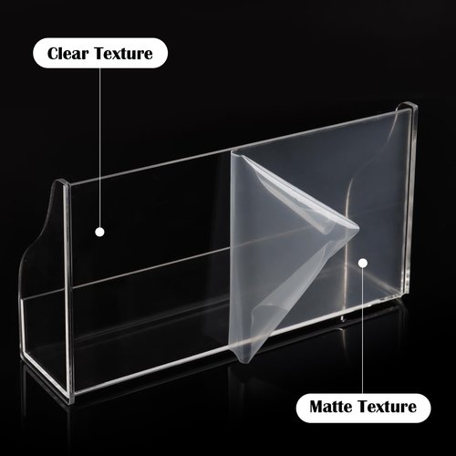 SHIQIKEJIPTY 5x8 Inch Index Card Display Stand Acrylic Card Holder For Desk Note Card File Box Postcard Holder Business Stand Display Index Organizer Case for Office Business Desktop(No Card)