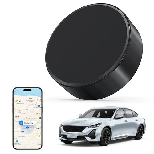 2025 Mini GPS Tracker for Vehicles - Magnetic Real-Time GPS Tracker, Tracking Devices for Cars Hidden, Global Coverage Location Tracker for Kids, Dogs,Trucks/Person, No Subscription Required