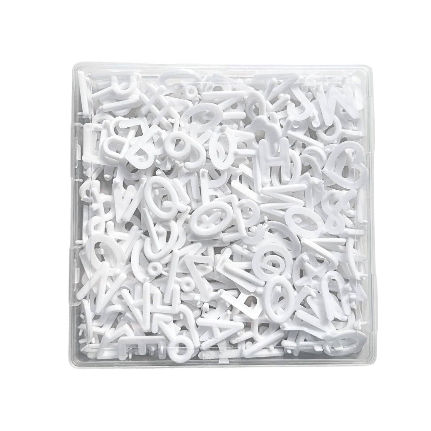 Letter Board Letters 252 pcs - Pre-Cut, Ready to Use - Durable 1" White Plastic Letters with Secure Packaging - Universal for Most Felt Boards (White)
