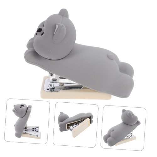 CAXUSD Cute Dachshund Design Mini Stapler Desktop Storage for Office School and Home