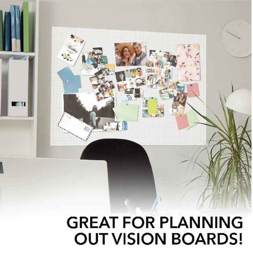 ArtSkills White Poster Board 22” x 28” with 0.5” Grid, Vision Board Supplies, Science Fair Display, 25-Pack