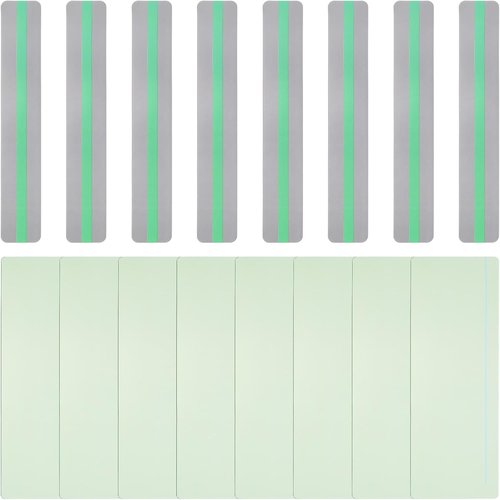 PATIKIL Guided Reading Highlight Strips - 16 Pcs Colored Overlay Bookmarks for Dyslexia | 2 Sizes, Green