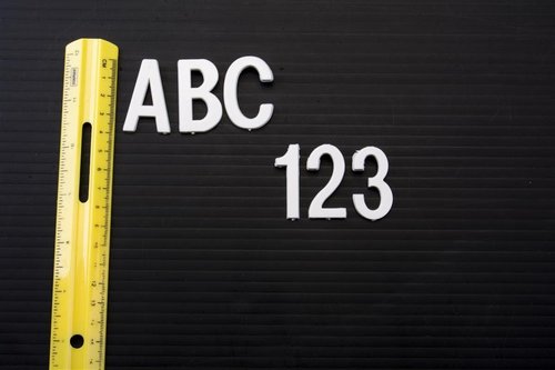 Letter Set by [Brand Name] - 1.5” High White Plastic Characters for Changeable Message Boards | Includes Corrugated Box with Molded Tray
