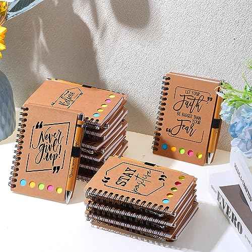 Tenceur 30 Sets Employee Appreciation Gifts Bulk - Inspirational Notebook with Sticky Note Pen for Nurse Practitioner Week Educational Support Professionals Extraordinary Work Team Recognition