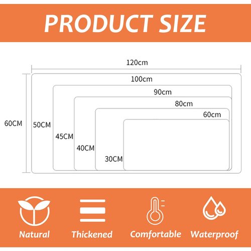 Office Felt Desk Mat, Large Keyboard and Mouse Mat, Non-Slip Desktop Protector Pad, for Keyboard and Laptop(Darkgray,100x40cm)
