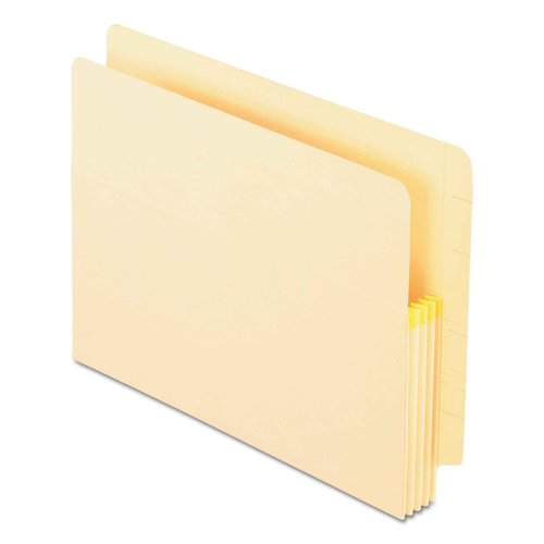 Pendaflex 12812 Manila Drop Front Shelf File Pockets, Straight Cut, Letter, Manila (Box of 25)