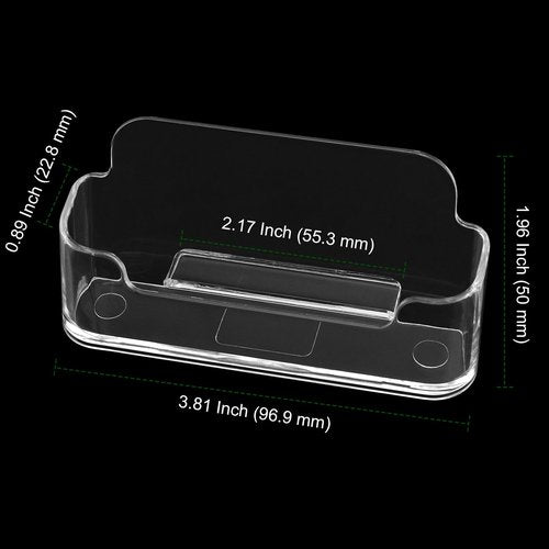 PINGEUI 36 Pack Business Card Holder Display for Desk, Clear Desktop Plastic Business Card Stand, Fits 30-50 Business Cards Acrylic Business Card Holder for Exhibition
