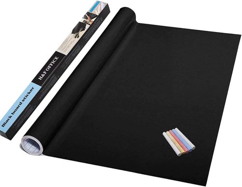 Lependor Waterproof Chalkboard Wall Paper - Thickened Self-Adhesive Vinyl Sticker (78.7” × 17.7”)