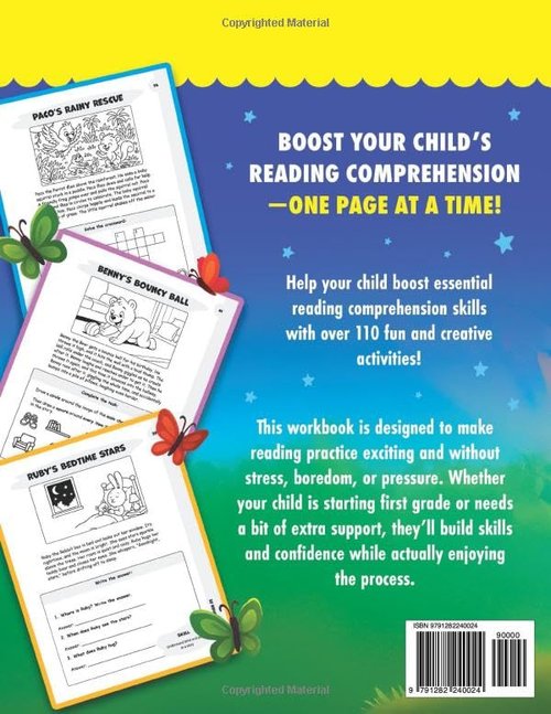 1st Grade Reading Comprehension Workbook by [Brand Name] - 120 Engaging Activities to Boost Skills & Confidence