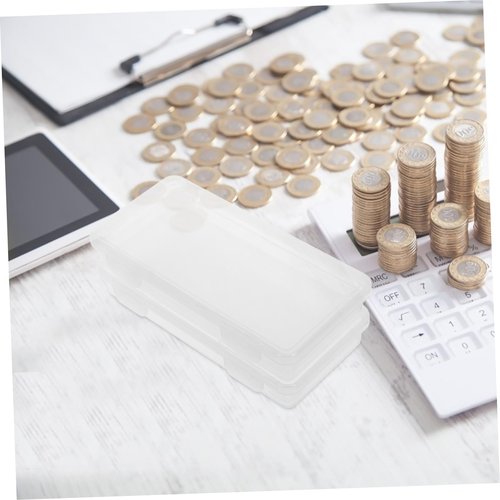 FAVOMOTO 2pcs Multi-functional Cash Organizer with Drawer for and Collectible Paper Sized Desktop Storage for Office Desk Cash Register