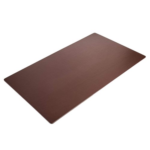 Dacasso Classic Leather Mat Desk pad, 34" x 20", Chocolate Brown