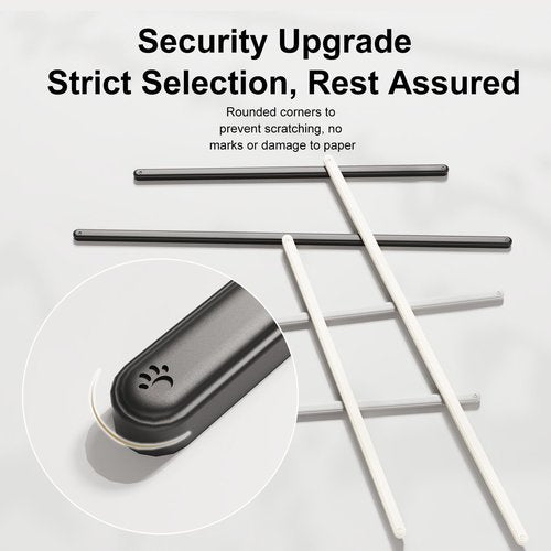 4 Pack Silicone Magnetic File Holder for School,Office,Home,Restaurant, Fixed on Whiteboard, Fridge, Metal Rack, Can Be Used to Holder A4 Paper, Sticky Message Notes, Teaching Meeting Document, List