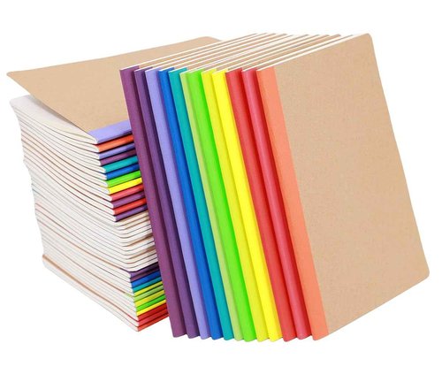 48 Pack Kraft Notebooks, Journals in Bulk for Writing, Blank Paper Sketchbooks, 60 Pages Notebook, 8.3x5.5 Inch, A5 Size, Travel Journal Set, for Gifts, Students and Office Supplies
