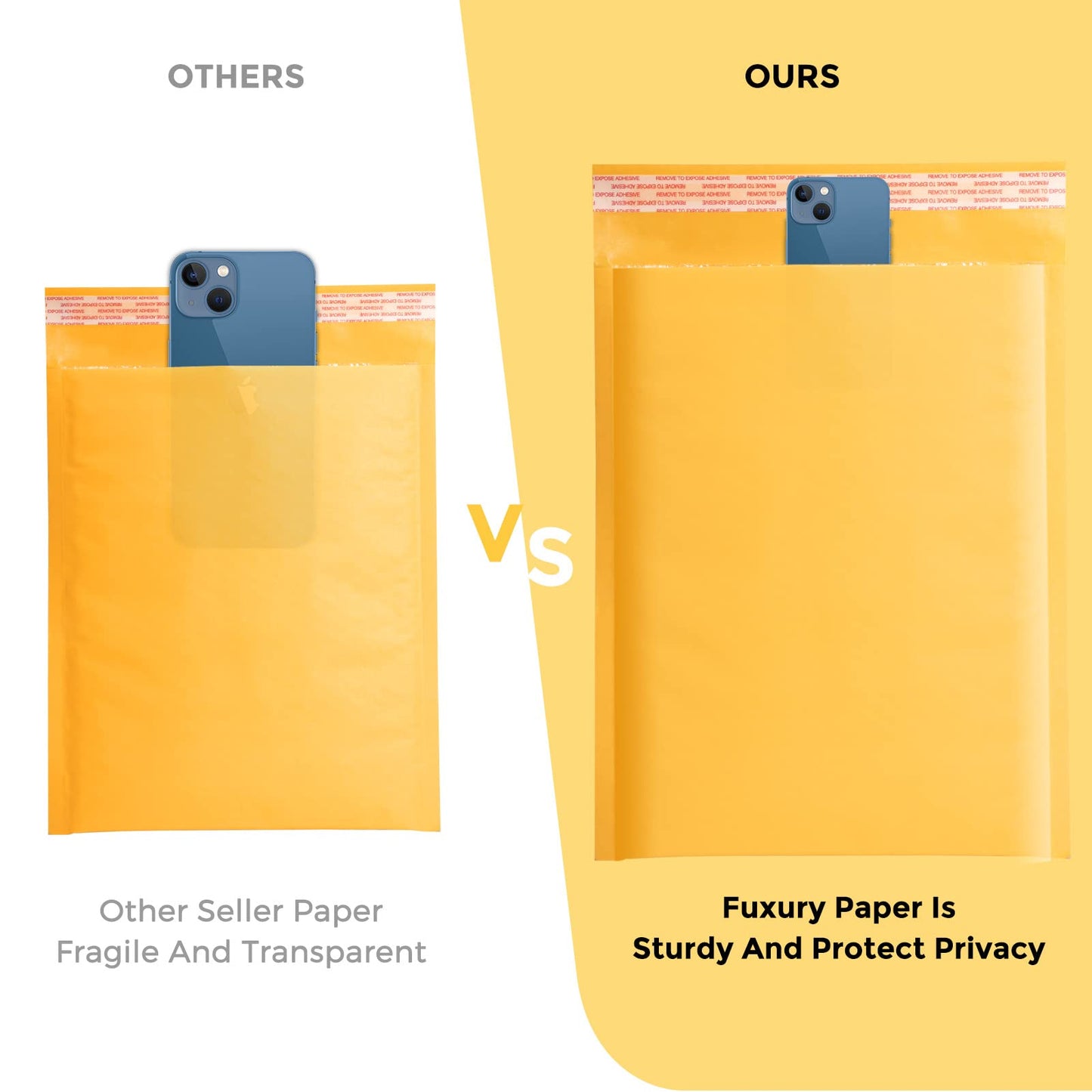 Fu Global Bubble Mailers 10.5x13.5 Inch Padded Envelopes #4 Self Sealing Bulk Bubble Envelopes Mailing Shipping Envelopes 25PCS