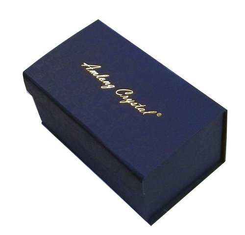 Amlong Crystal Desktop Collection Crystal Business Card Holder or Business Card Stand