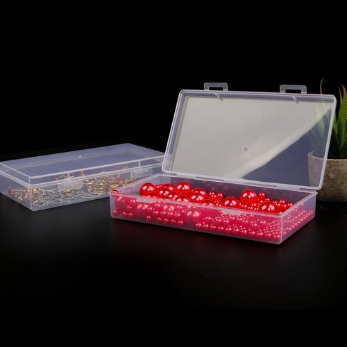 Coobbar File Portable Project Case,6 Pack Plastic Storage Box Scrapbook Paper Storage Boxes Documents Magazines Holder,Plastic File Case A4 Paper Case (7.7 x 4.1 x 1.6 Inches)