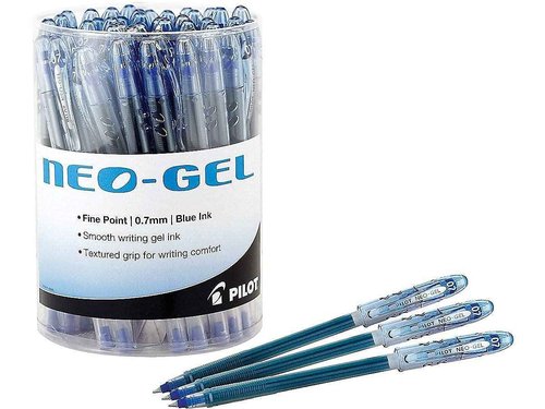 PILOT Neo-Gel Gel Pens, Fine Point, Blue Ink