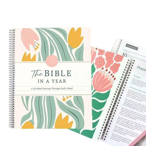 The Bible in a Year A 52-Week Study Through Gods Word Spiral Bible Study Guide 52-Week Women's Bible Study Plan（A4 Size）A Gift for Christians