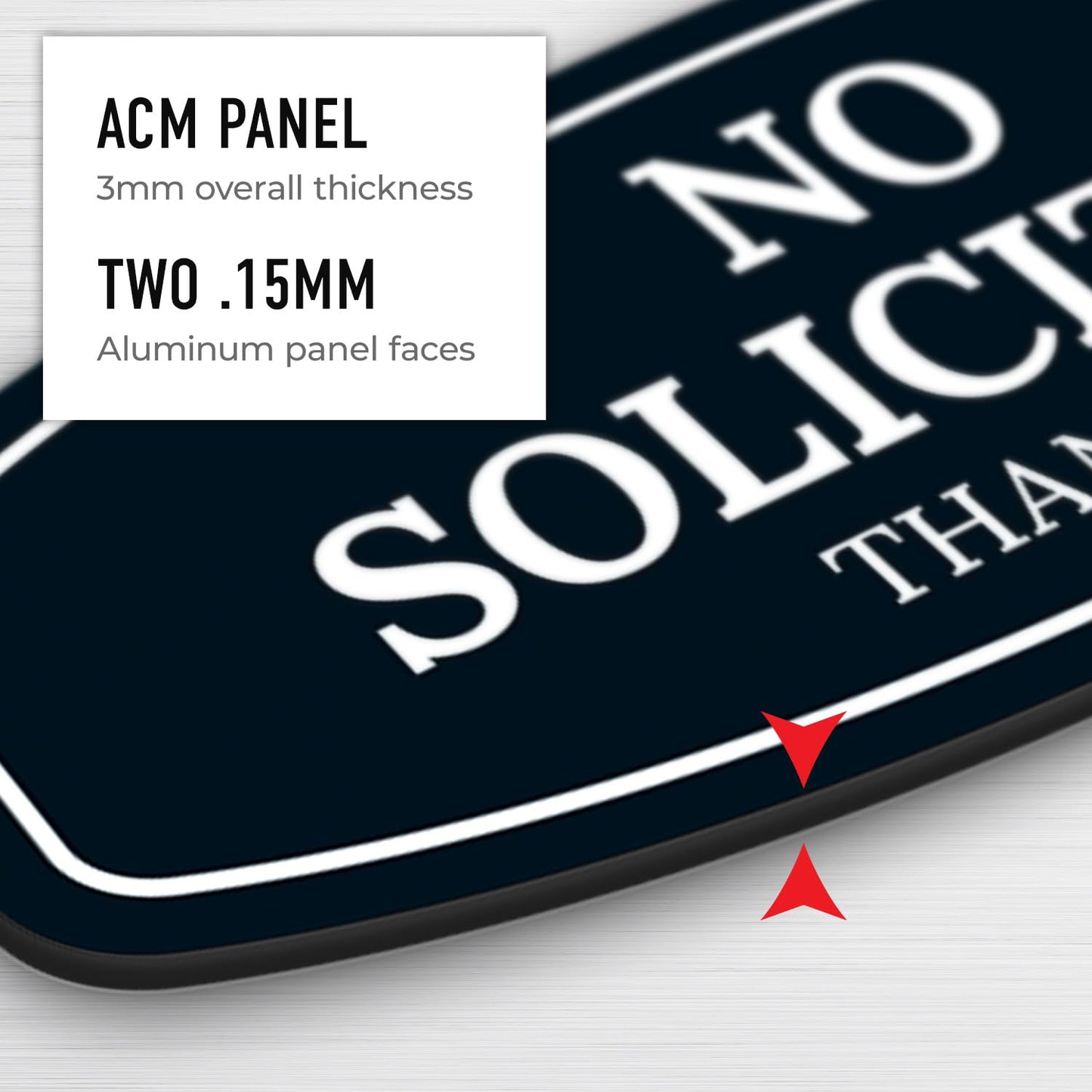 No Soliciting Sign for House Thank You Sign, (SI-1541)