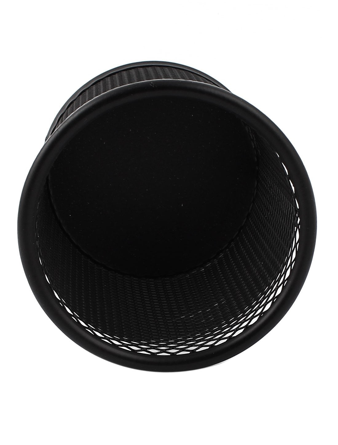 uxcell Office Space Supply Black Metal Mesh Cylindrical Pen Pencil Cup Desk Organizer Holder Container