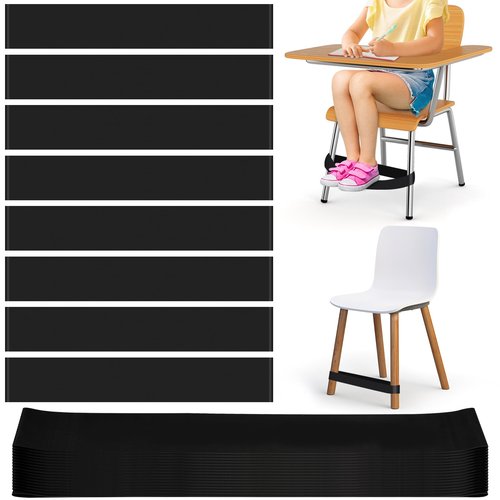 15 Pack Chair Bands for Kids with Fidgety Feet ADHD Tools, ROOKEA Fidget Chair Band for Sensory Improve Focus & Reduce Restlessness, Classroom Home Must Haves for ADHD ADD Autism, Alternative Seating