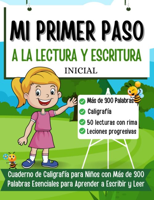 Mi Primer Paso - Caligrafía para Niños | Cuaderno de Escritura con 300+ Palabras Esenciales en Español