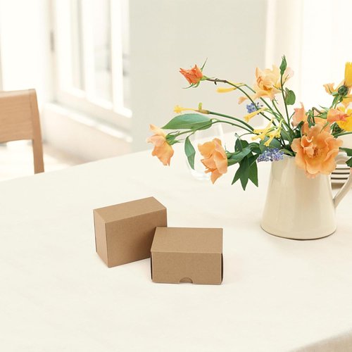 HORLIMER Shipping Boxes - Set of 50 Brown Corrugated Cardboard Mailers for Small Business Packing