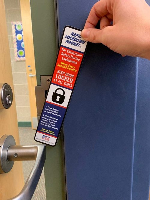 50 Pack. America's #1 LockdownMagnet Used in Over 2,500 Schools. Rapid LockdownMagnet for Faster & Safer School Lockdowns. Strongest Magnet is 9" Tall and 40 mil Thick. Non-tearable. Long Lasting.