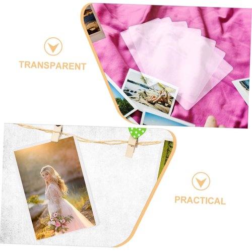 NUOBESTY 100 Sheets Thermal Laminating Film Pouches Clear PVC Photo Protective Laminating Sheets for Id Cards Business Cards Menus Documents Fade Resistant