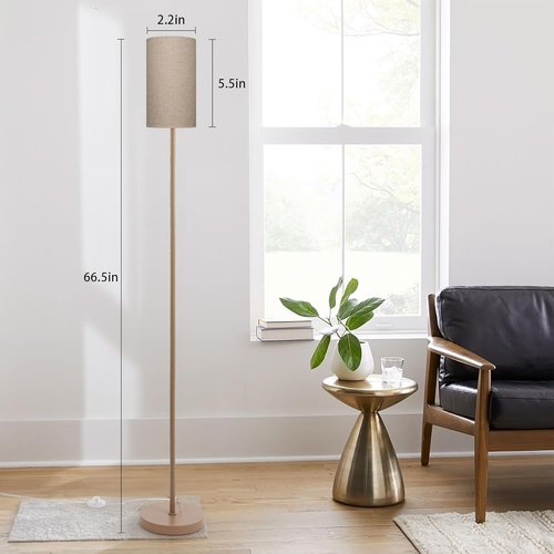 EOEYYOYB Floor Lamps for Living Room Modern Tall Lamp for Bedroom Office Corner (Brown, 65'')