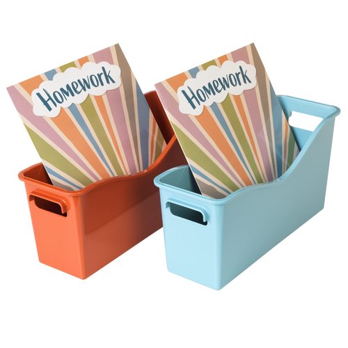 Really Good Stuff Easy Carry Book and Binder Holder - Set of 6-6 Boho Colors
