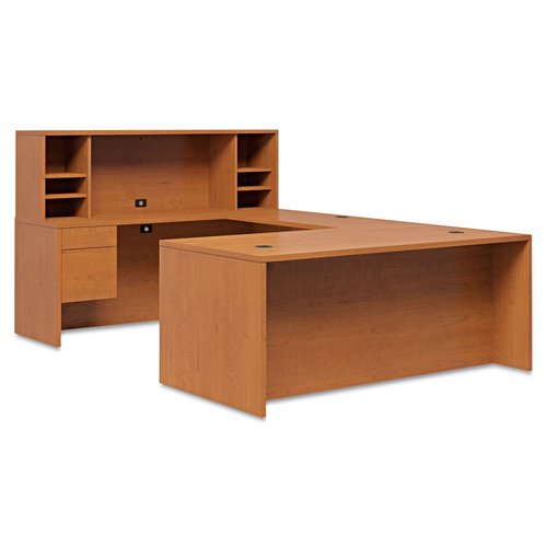 HON 10585RCC 10500 Series Large L or -Inch U-Inch Right 3/4-Height Ped Desk, 72 x 36, Harvest