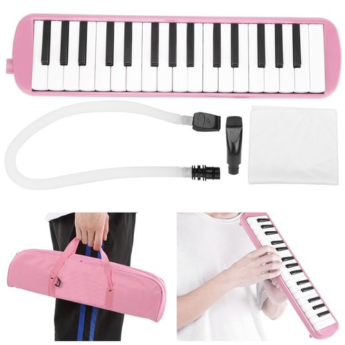 32 Keys Melodica Air Piano Keyboard with Mouthpiece Blowpipe for Beginners Adults Gift ()