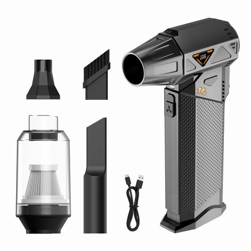 Electric Air Duster-130000RPM Compressed Air Duster, Super High-Speed Air Jet Blower, Replace Compressed Air Cans,Keyboard and PC Clean, Adjustable Air Blower for Outdoors,Car,Home (FE-J36)
