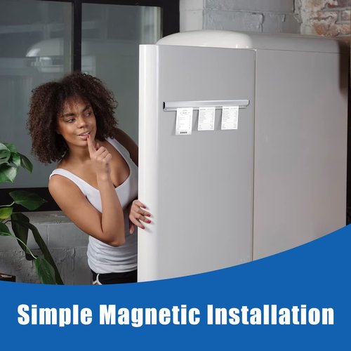 3 Pcs Ticket Rack Magnetic Note and Paper Holder Aluminum Slide Check Rack Ticket Holder for Restaurant with Strips Bill Orders Display Rail for Kitchen Restaurant Office Cafes Bar Pubs Note Organizer