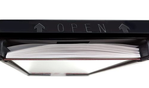 Outdoor Real Estate Brochure Box with Snap Shut Lid, Take One Document Holder Can Hold 100, 8.5 x 11 Documents, Flyers, Literature and Other Outdoor Marketing Needs