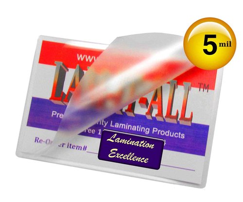 6 X 9 Laminating Pouches 5 Mil Hot Laminator Sleeves [Pk of 100] by LAM-IT-ALL
