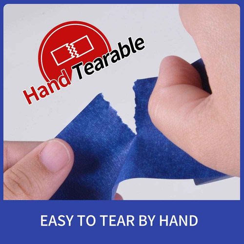 ADHES Blue Painters Tape Blue Tape Painting Tape for Walls,UV Anti,14 Days Clean Remove,1.88inch x 60yard,24Rolls