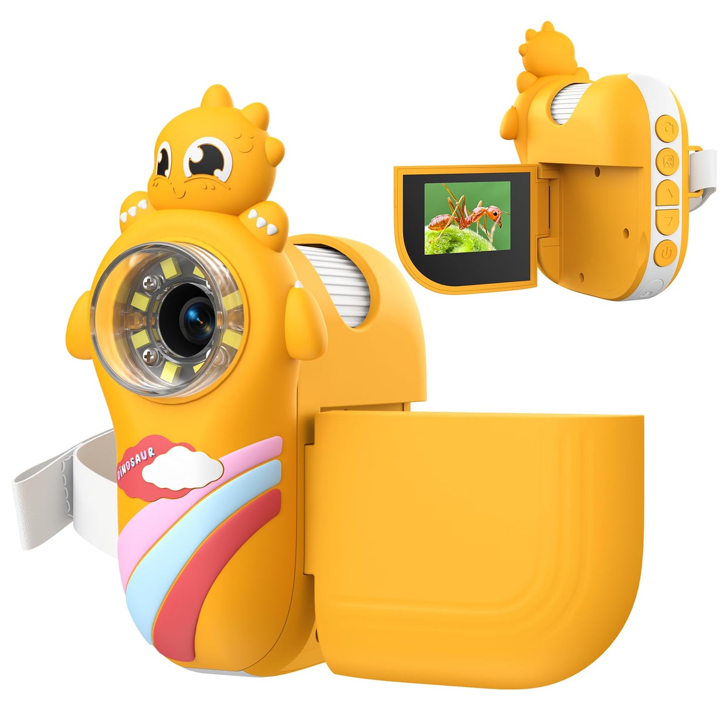 Think Buddy Digital Microscope for Kids - Handheld Pocket 1000X Zoom with 2" Screen Digital Kids Microscope, Portable Compact Body, for Education and Outdoor Activities