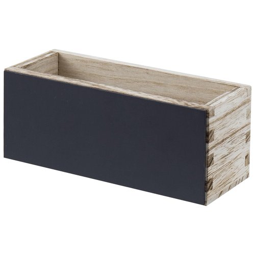 MyGift Rustic Torched Wood Magnetic Dry Erase Marker Holder for Whiteboard Accessories Organizer Bins, Set of 3