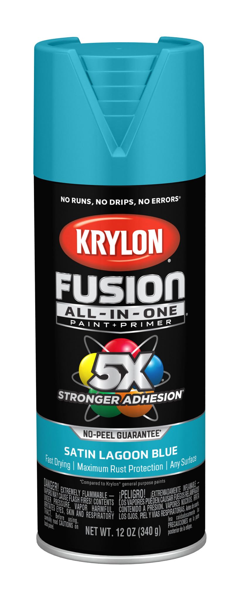 Krylon Fusion All-In-One 12 Oz. Satin Spray Paint, Lagoon Blue - 1 Each